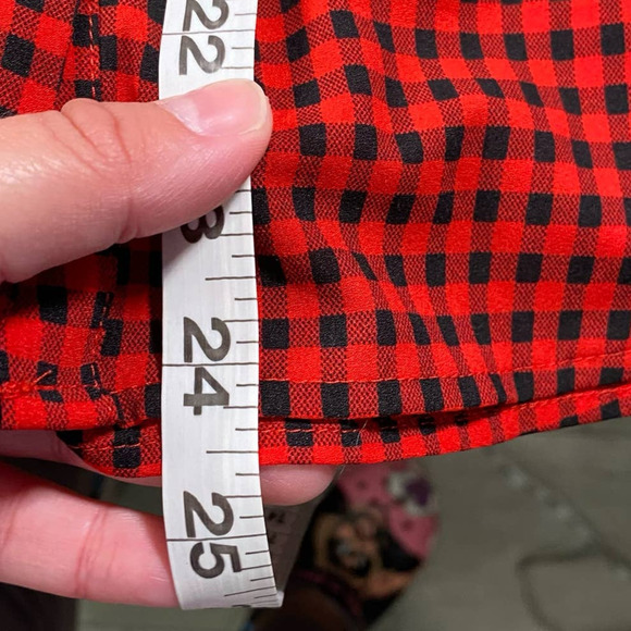 J. Crew Factory Drapey Buffalo Check Tuxedo Top XXS - Picture 9 of 9